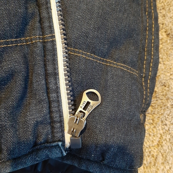 DIESEL Double-sided Jean/ Puffer Vest - Picture 9 of 11